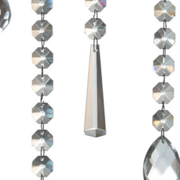 Crystal Drop Garland, 34"