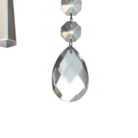 Crystal Drop Garland, 34"