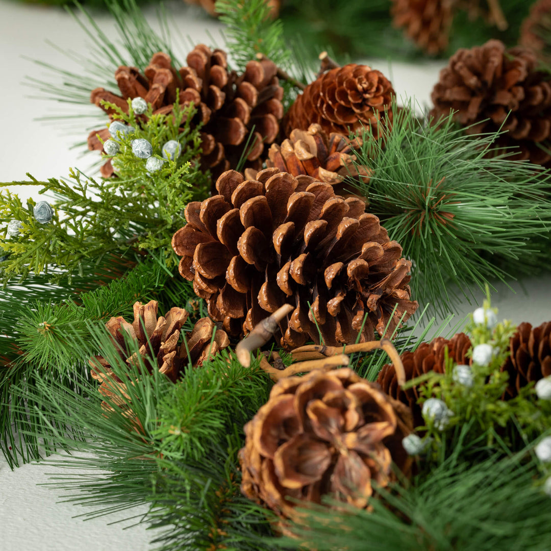 Lush Pine Pinecone Garland, 6'