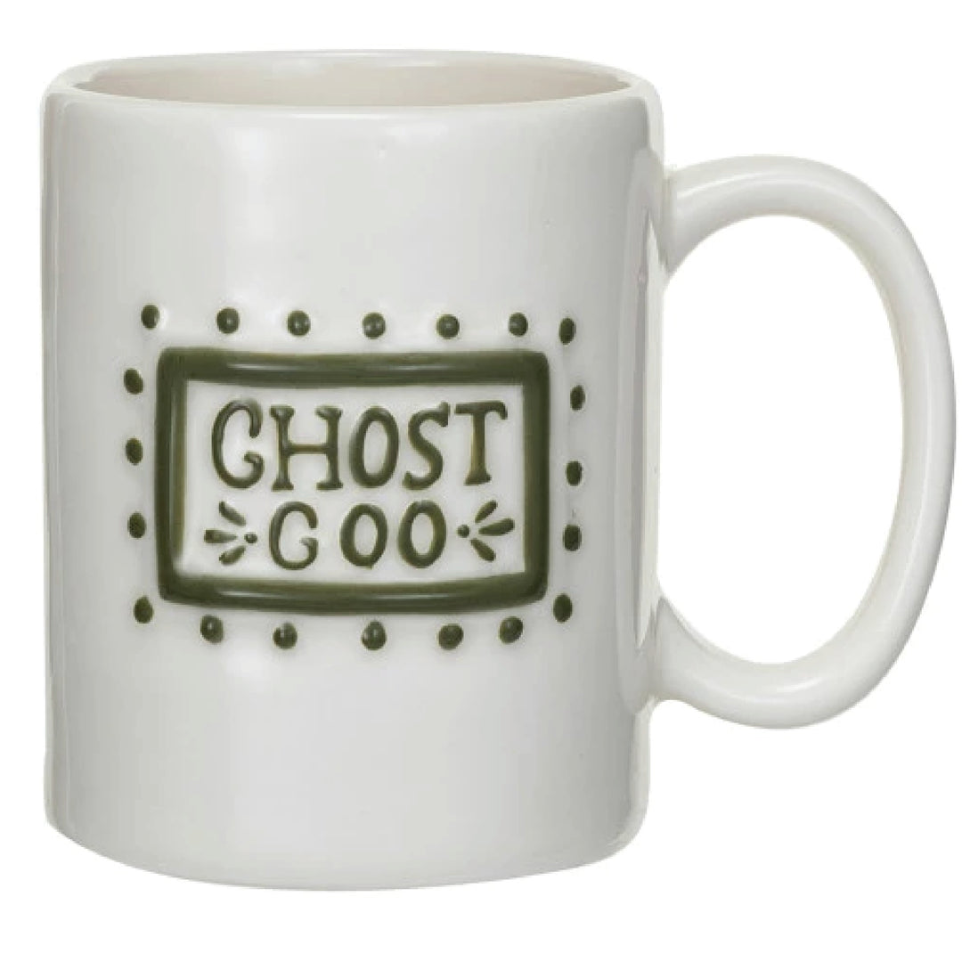 Stoneware Halloween Saying Mugs, 16 oz