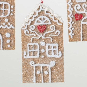 Gingerbread House Felt Ornaments