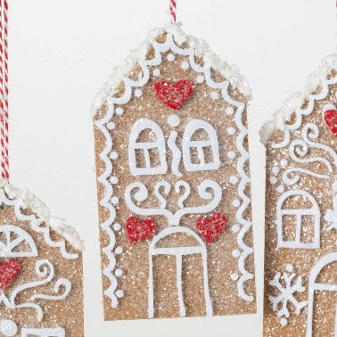 Gingerbread House Felt Ornaments