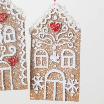 Gingerbread House Felt Ornaments