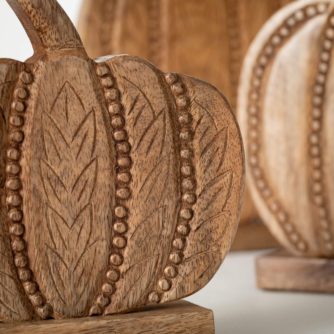 Rustic Wooden Pumpkins