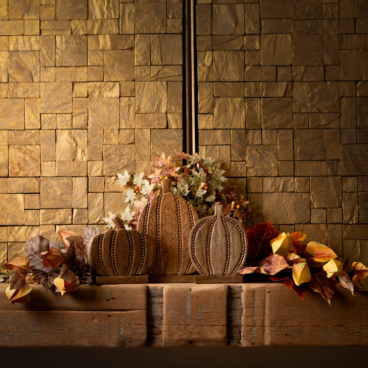 Rustic Wooden Pumpkins