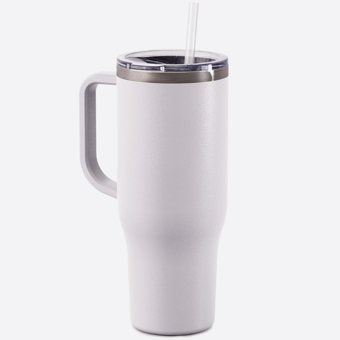 40oz Tumbler with Handle - White Lid