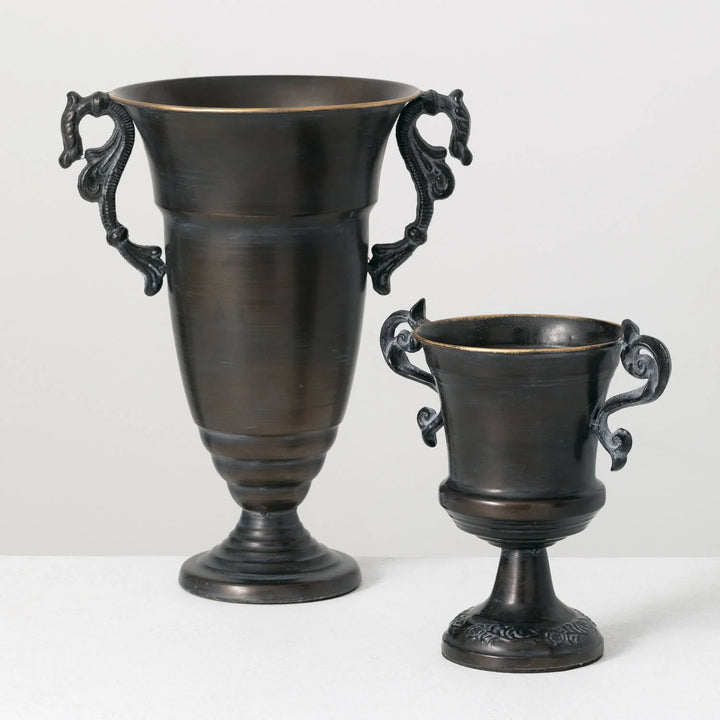 Metallic Handled Urns