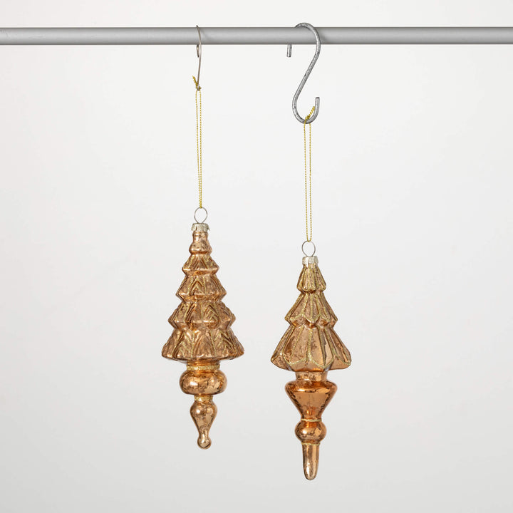 Gold Finial Christmas Tree Ornaments