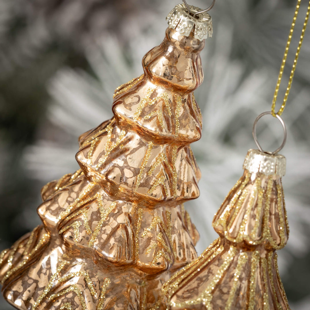 Gold Finial Christmas Tree Ornaments