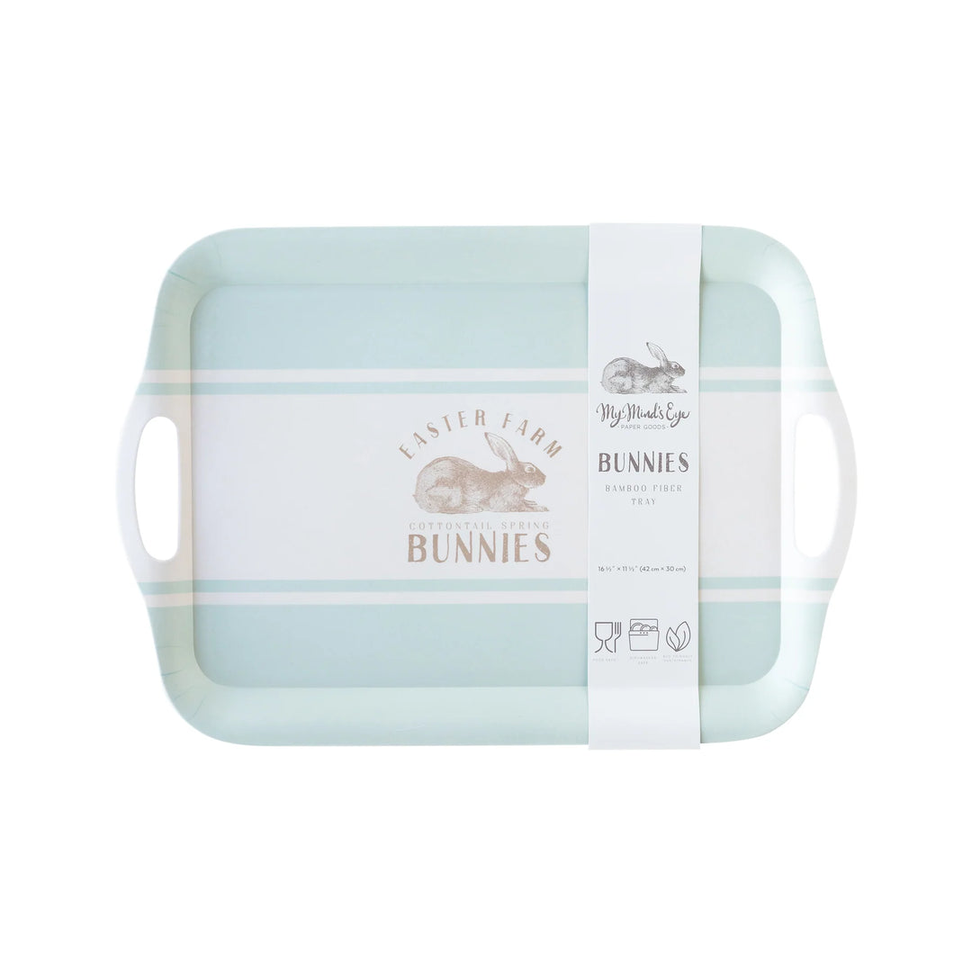 Easter Farm Reusable Bamboo Tray