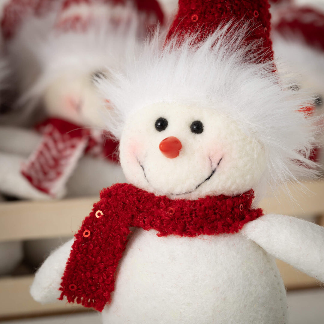 Plush Snowman Ornaments
