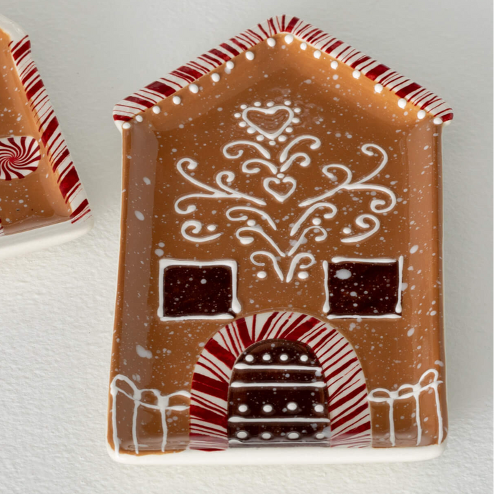 Gingerbread House Serving Plate, Ceramic
