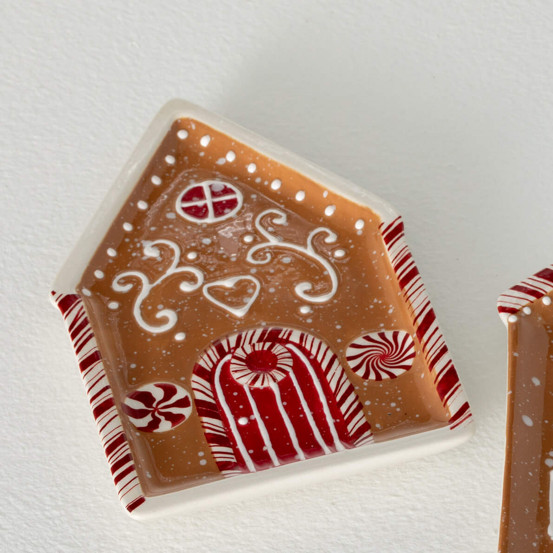 Gingerbread House Serving Plate, Ceramic
