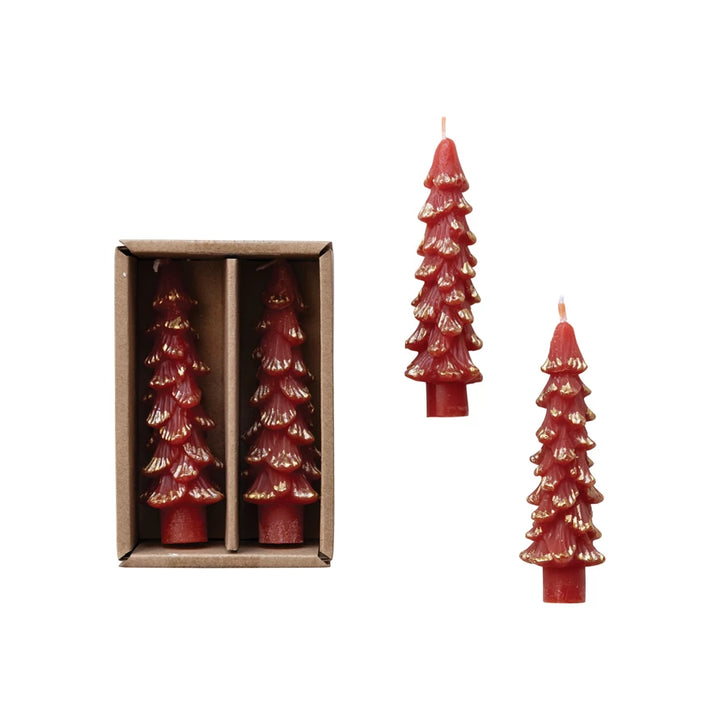 Tree Taper Candles, Set of 2