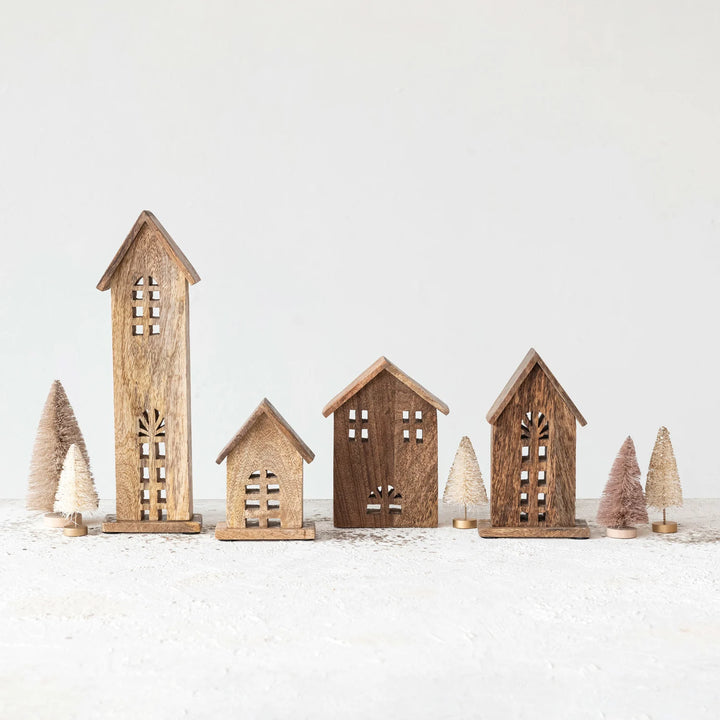 Carved Mango Wood House