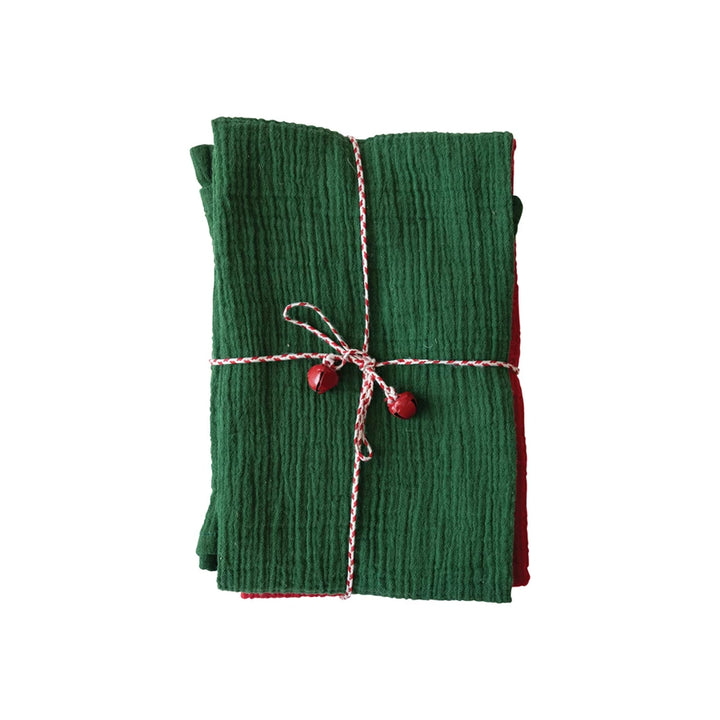 Holiday Woven Cotton Tea Towels