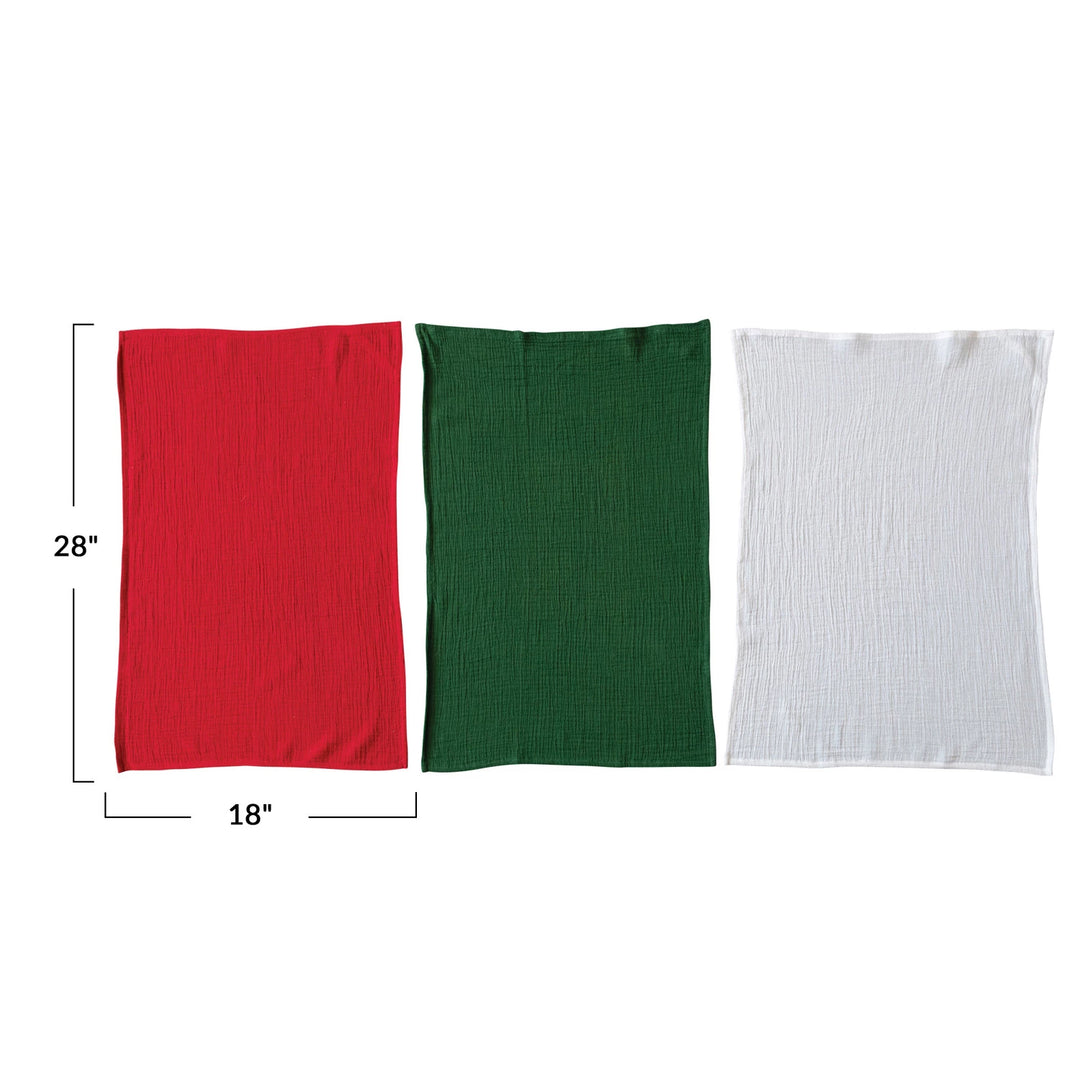 Holiday Woven Cotton Tea Towels