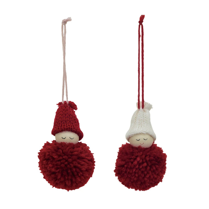 Pom Pom Babe Knit Ornament