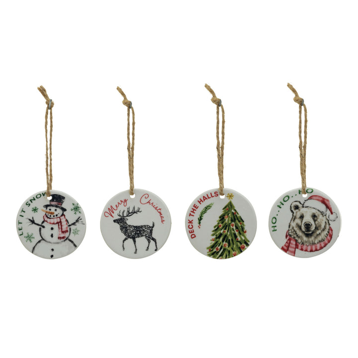 Holiday Ornaments with Sayings