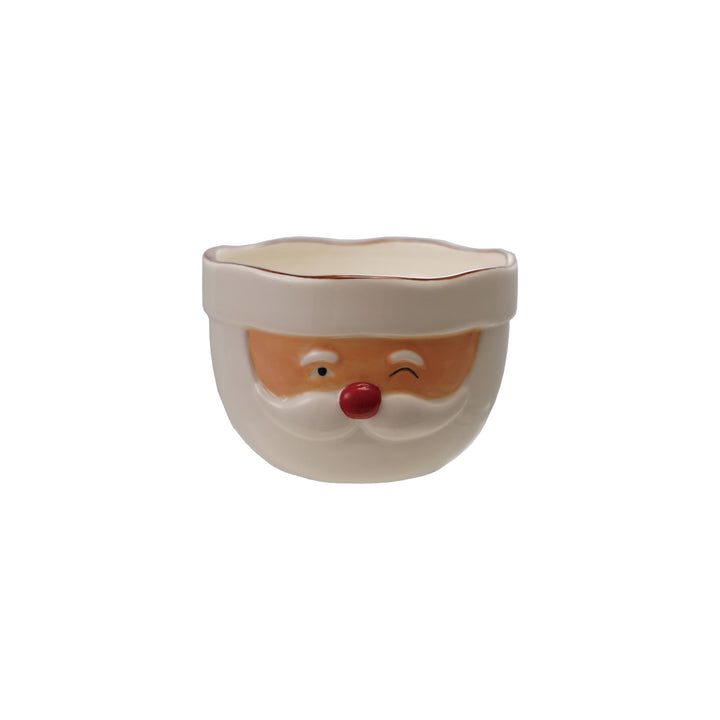 Stoneware Santa Head Mixing Bowl