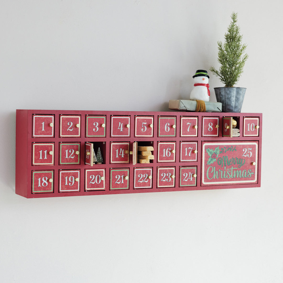 Merry Christmas Advent Calendar with 25 Doors